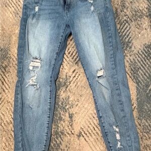 KanCan Distressed Light Blue Skinny Jeans